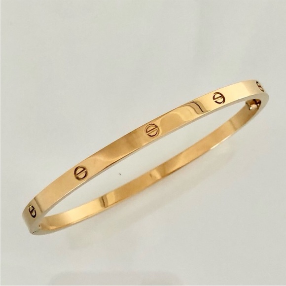 Gold Screw Small Model Bracelet - Picture 8 of 10